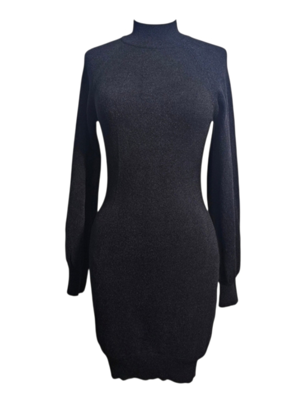Exlura New Collection Women's Black Long Sleeve Whimsigoth Sweater Dress S